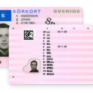 Swedish driver license